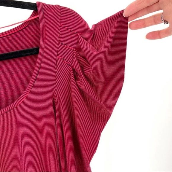 Free People Penelope Puff Sleeve Top XS Burgundy - Picture 6 of 11